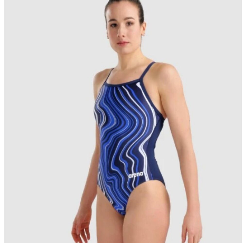 Marbled Lightdrop Back One Piece - Arena - Size 32 - NWT
